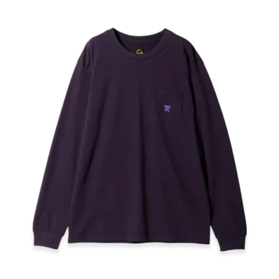 NEEDLES L/S Crew Neck Tee - Poly Jersey "Purple"
