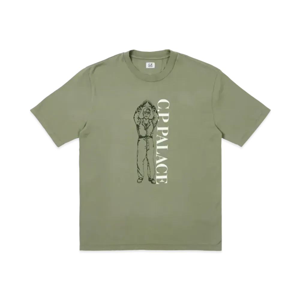 PALACE x C.P. COMPANY T-Shirt "Olive"