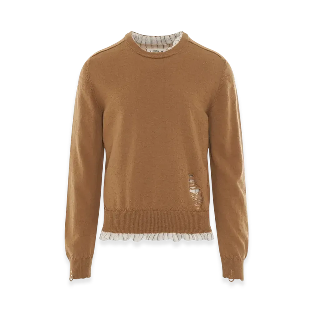 Maison Margiela Distressed Sweater "Almond"