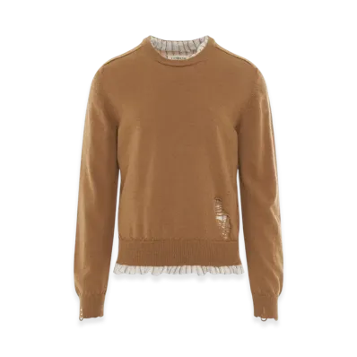 Maison Margiela Distressed Sweater "Almond"