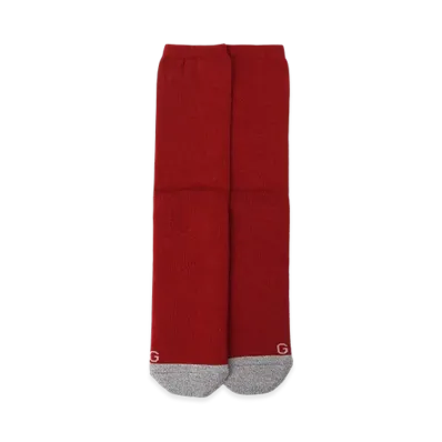 Ground Y Wool Cotton Two Tone Tube Socks "Red"