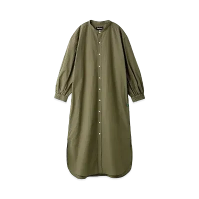 Barbour Japan Limited Stand Collar Shirt Dress (Oversized Fit) "Olive"