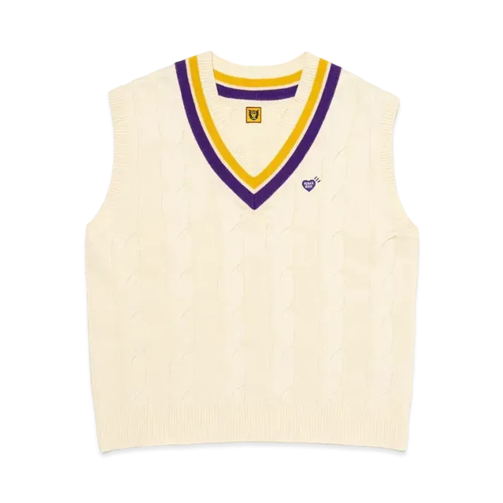 HUMAN MADE Knit Vest "White"