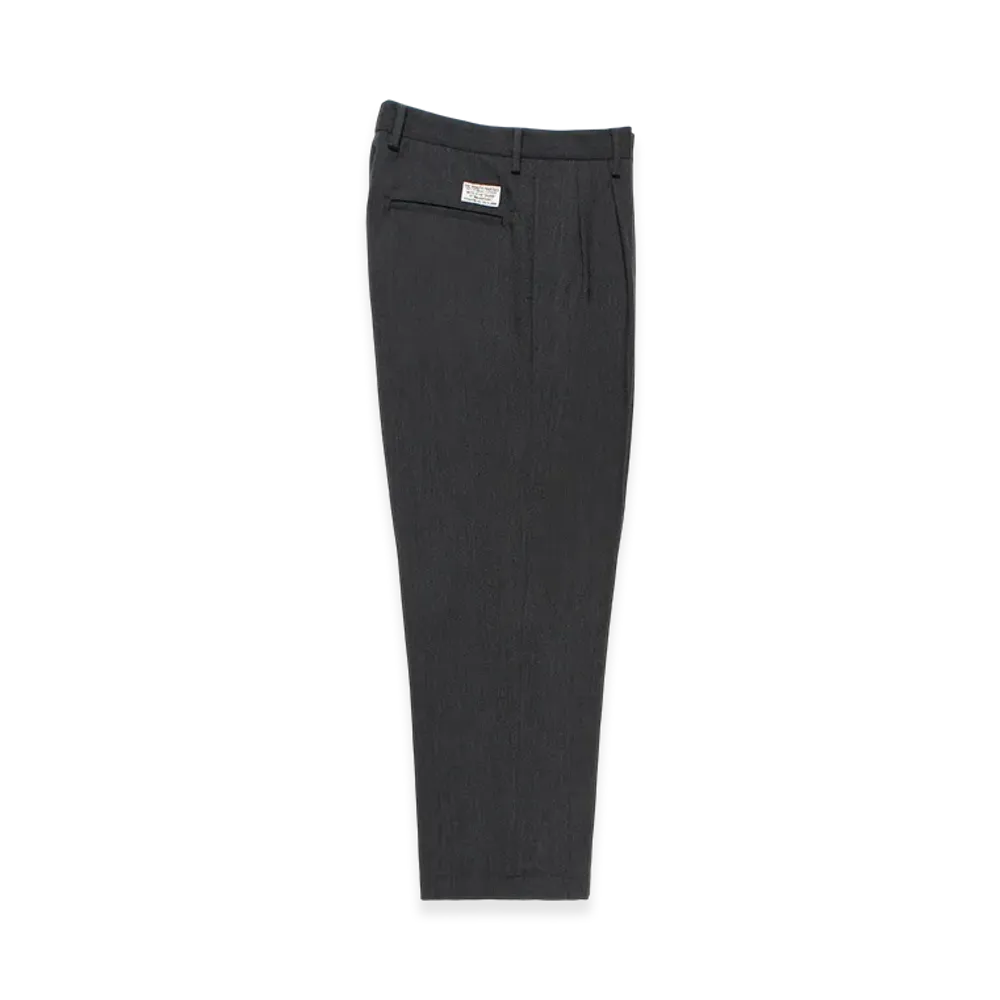 WACKO MARIA Double Pleated Wool Trousers "Charcoal"