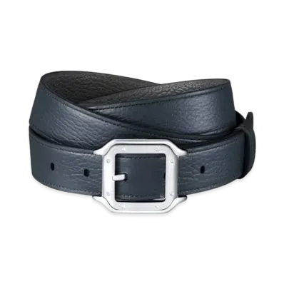 Cartier Belt, Santos de Cartier "Navy Blue/Charcoal Gray/Palladium"