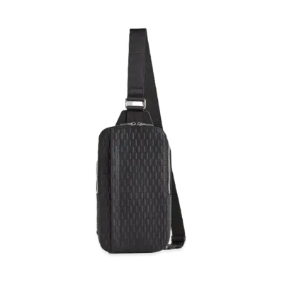 Kith Monogram Leather Stagg Crossbody "Black"