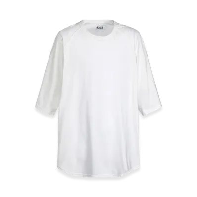 S'YTE Soft Jersey Back Center Stitch Oversized Raglan Sleeve T-Shirt "White"