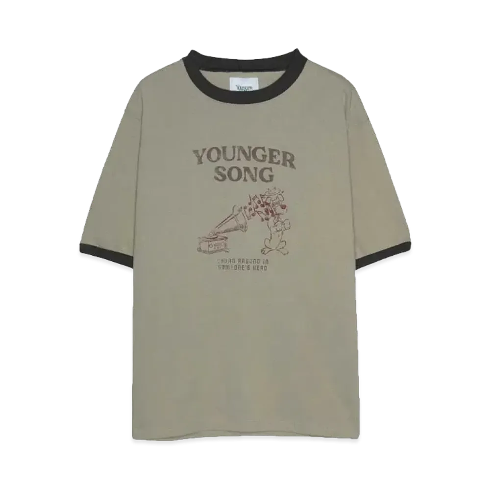 Younger Song chara ringer TEE "KHAKI sound dog"