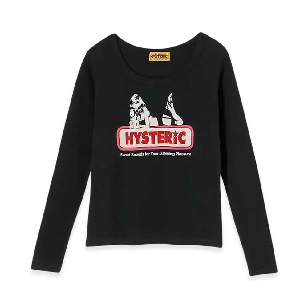 HYSTERIC GLAMOUR Sweet Sounds Chibi T-Shirt "Black"