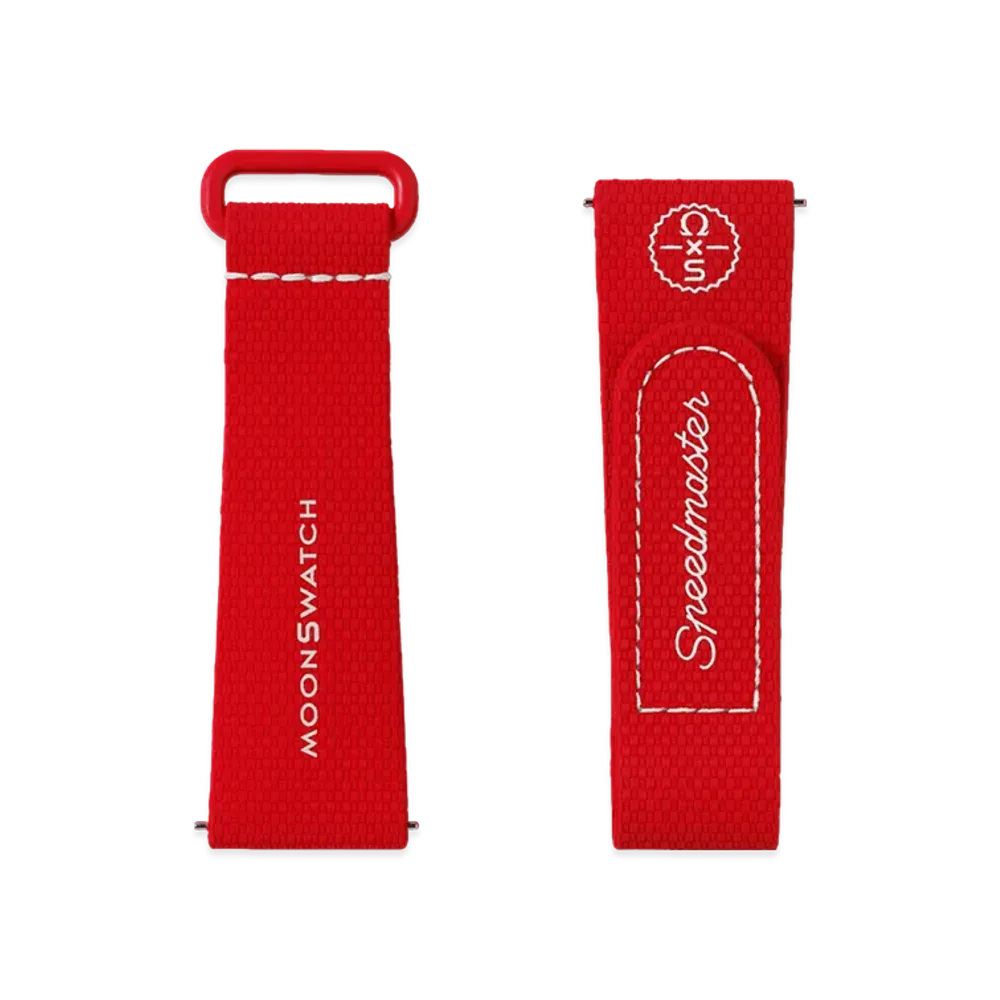 Swatch x OMEGA BIOCERAMIC MoonSwatch Rubber Strap "Red/White"
