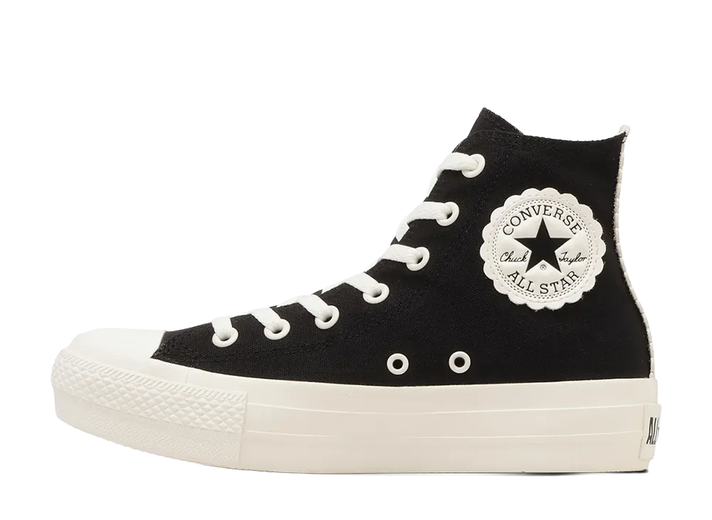 Converse Women's All Star PLTS Flowercut Hi "Black/White"