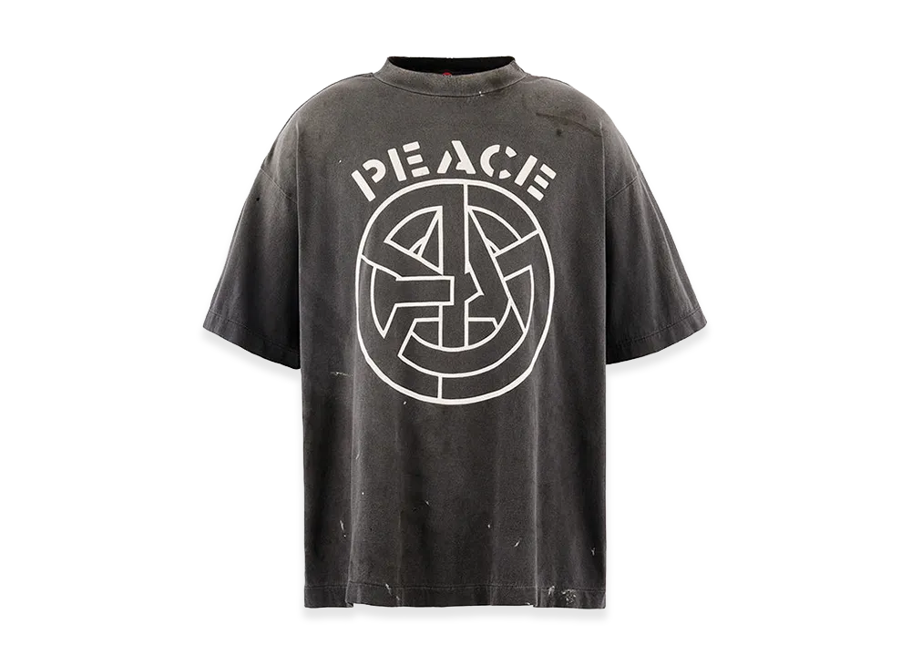 SAINT Mxxxxxx x blackmeans Bkm SS T-Shirt/Peace "Black"
