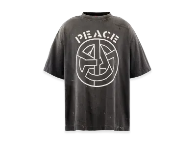 SAINT Mxxxxxx x blackmeans Bkm SS T-Shirt/Peace "Black"
