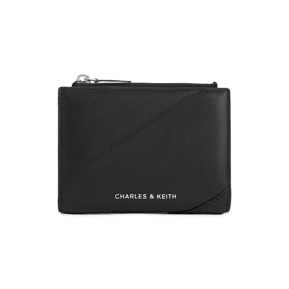 CHARLES & KEITH Trin Top Zip Wallet "Noir"