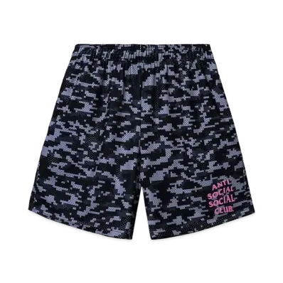 ANTI SOCIAL SOCIAL CLUB Pixel Camo Shorts "Black"