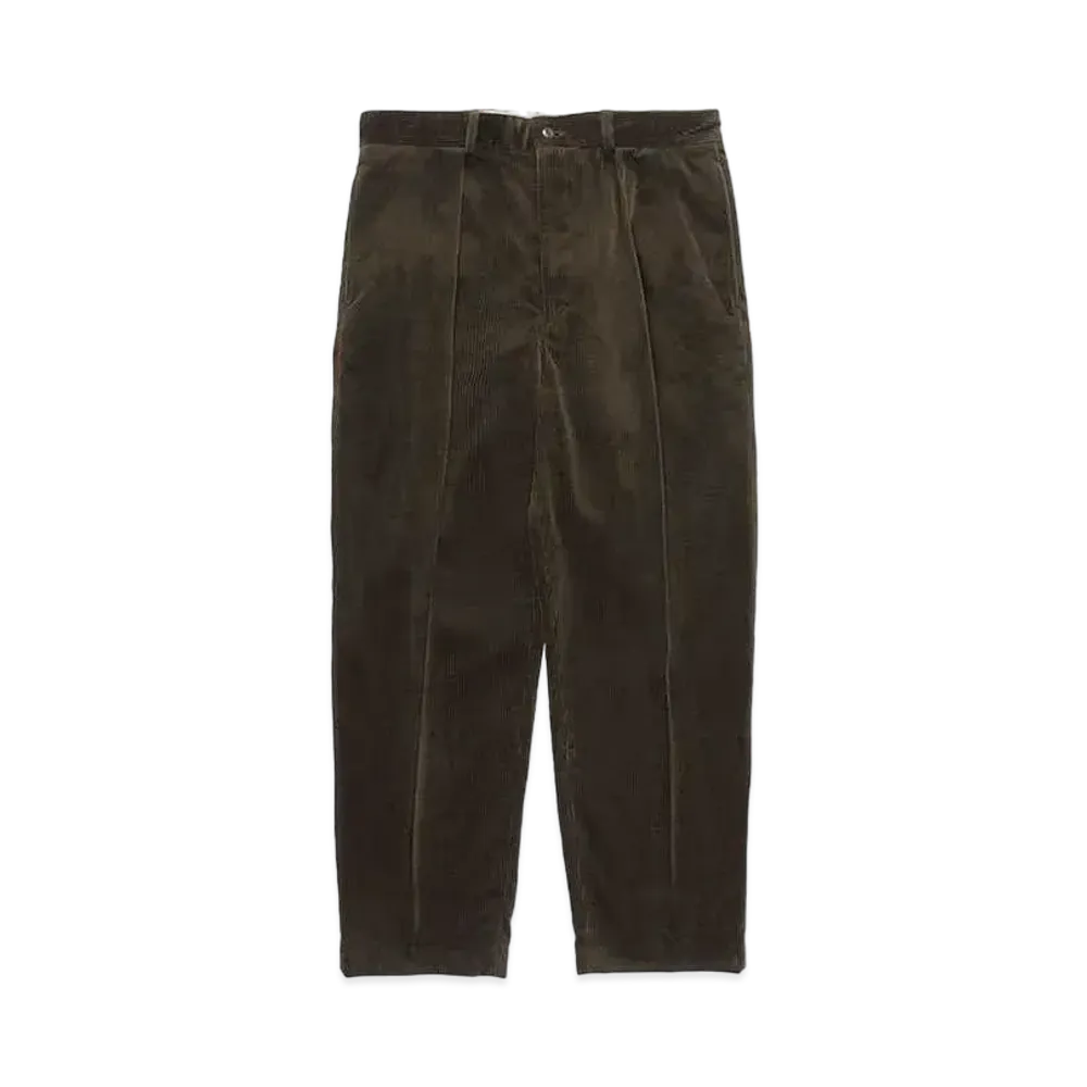 WACKO MARIA Corduroy Pleated Trousers (Type-2) "Brown"