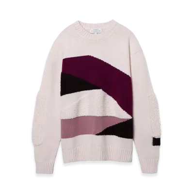 STUDIO NICHOLSON Crew Neck Knit Palme "Intarsia"
