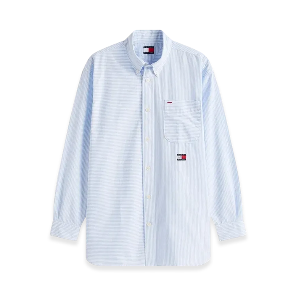 TOMMY HILFIGER APXGP F1 Movie Bengal Stripe Shirt "Light Blue"