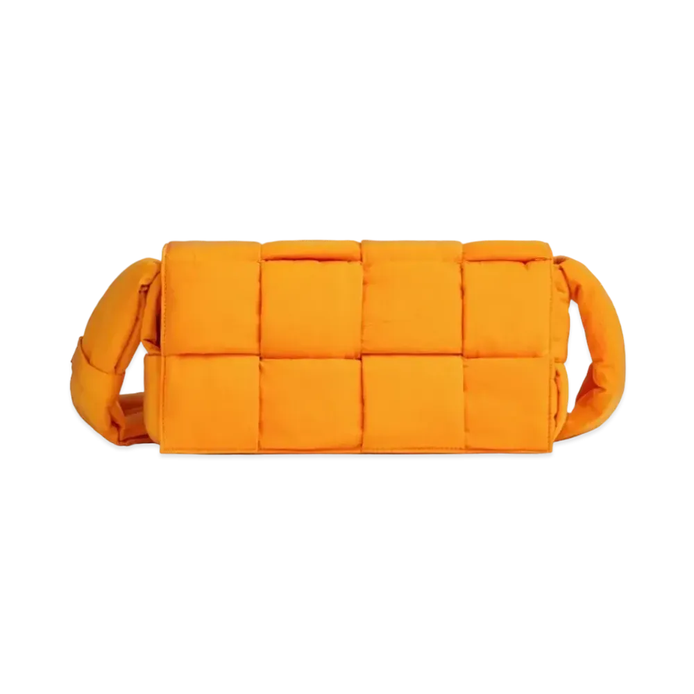 Bottega Veneta Padded Tech Cassette "Tangerine"