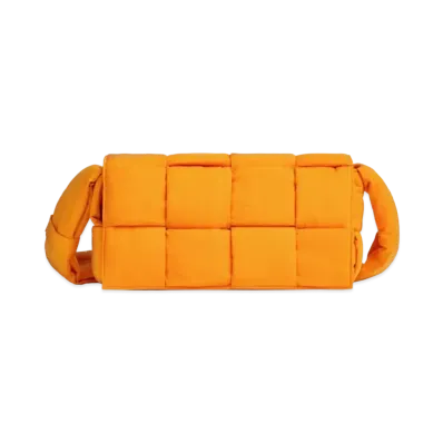 Bottega Veneta Padded Tech Cassette "Tangerine"