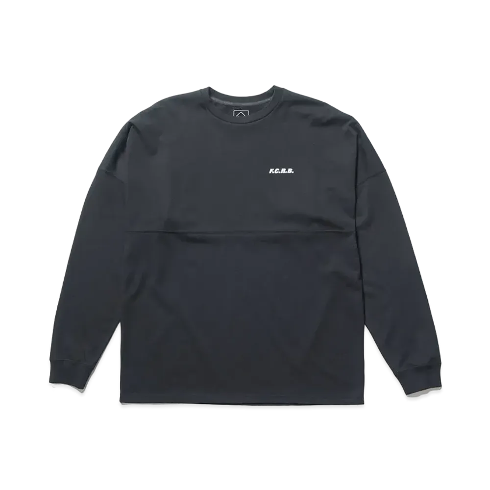 F.C.REAL BRISTOL Big Logo L/S Baggy Tee "Black"