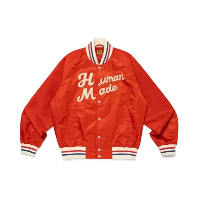 HUMAN MADE Nylon Stadium Jacket "Red"