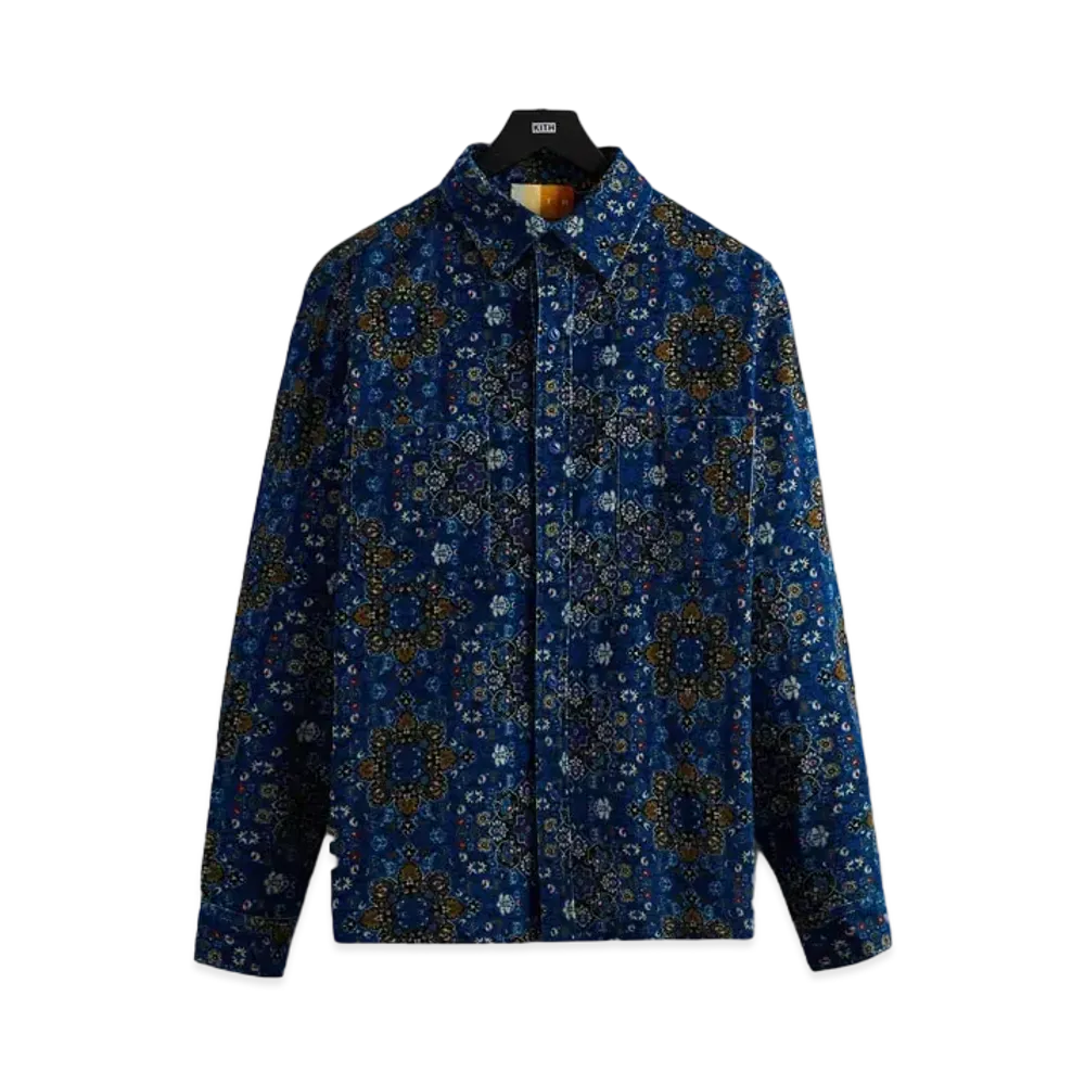 Kith Corduroy Printed Apollo Shirt "Voyage"