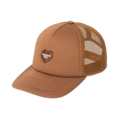Carhartt WIP Heart Patch Trucker Cap "Hamilton Brown"