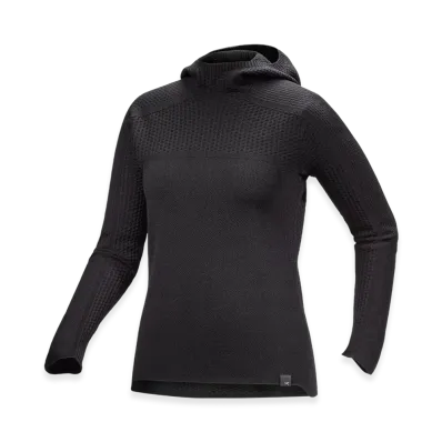 ARC'TERYX Women's Hallam Merino Wool Hoody "Black" X000007875