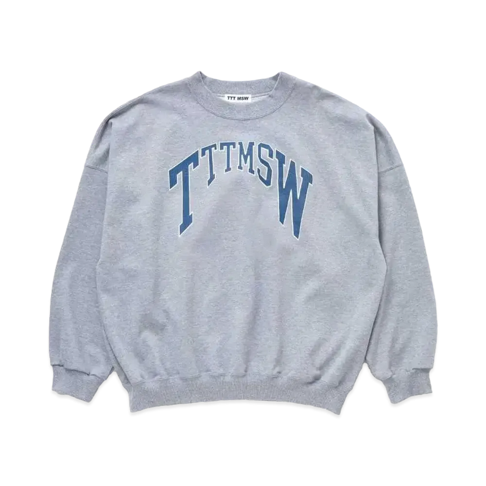 TTT MSW College Logo Crew Neck Sweat "Gray"
