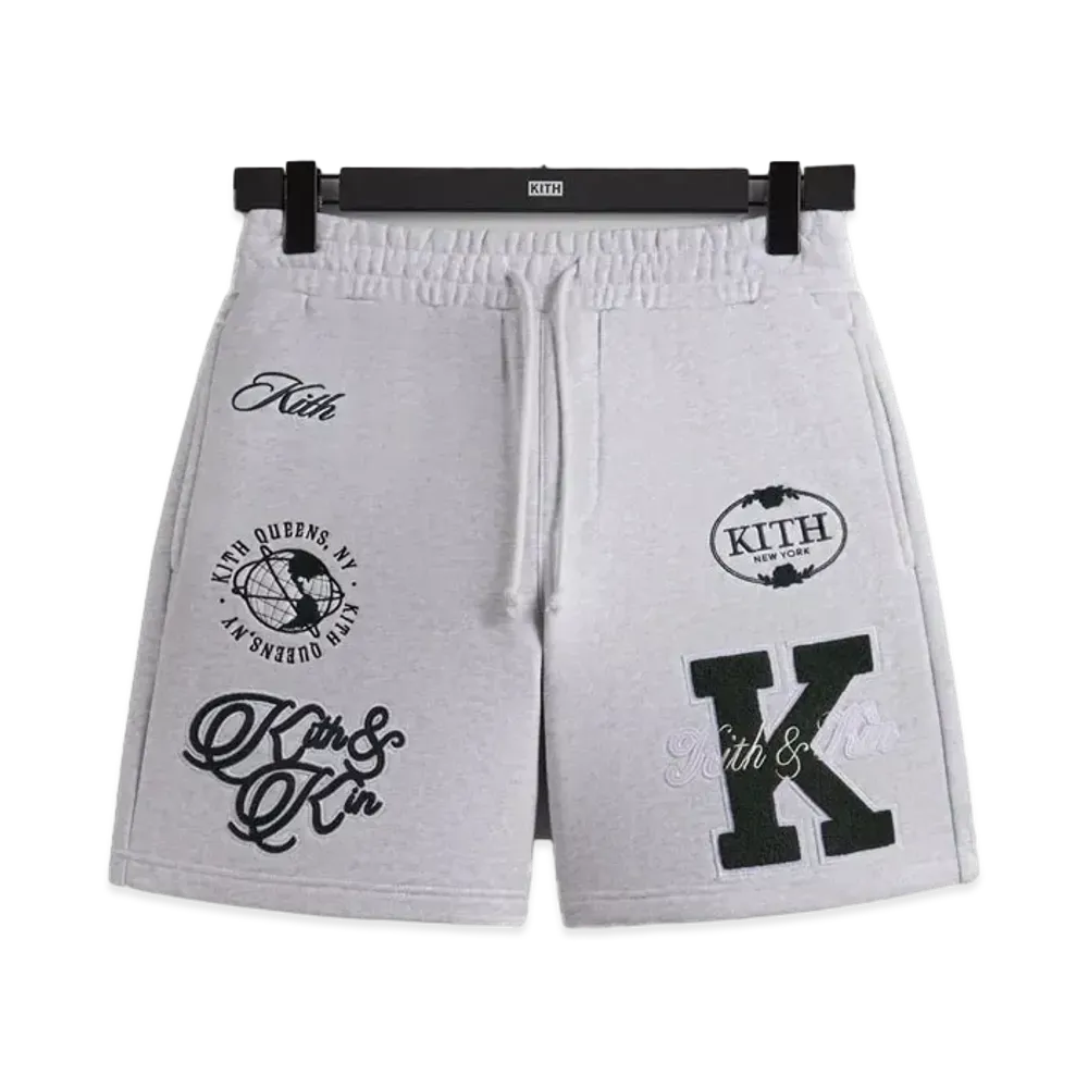 Kith Fleece Curtis Short "Light Heather Grey"