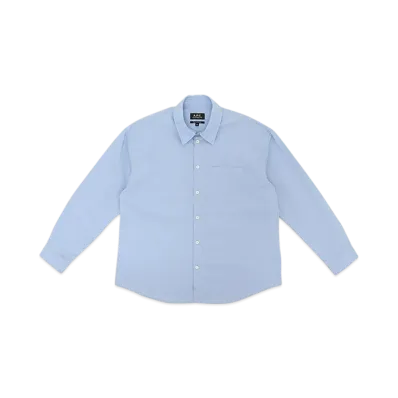 A.P.C. Chemise Boyfriend Avec Logo "Light Blue"