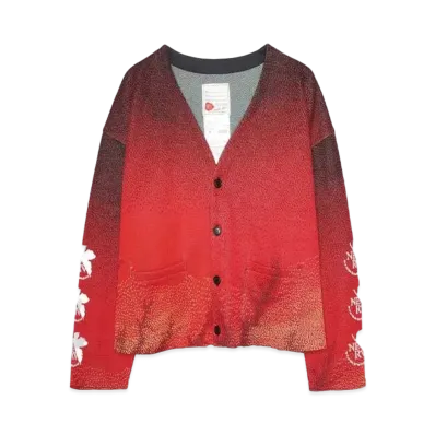 SEVESKIG EVANGELION Six-color jacquard Knit Cardigan ver, Unit-02 "BLACK"