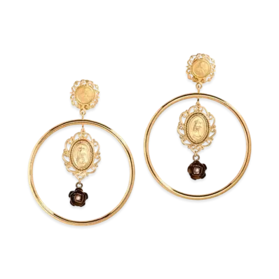 Dolce&Gabbana Swing Earrings Decoration Elements "Gold"