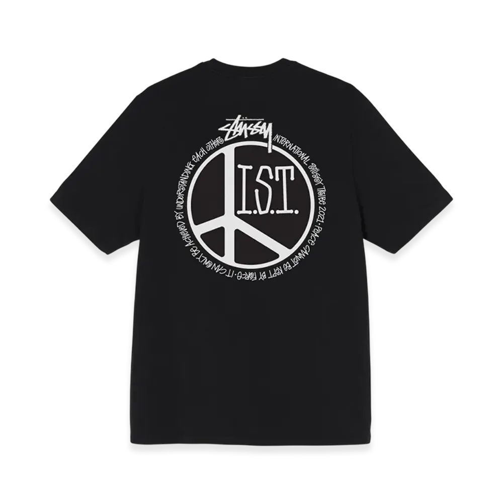 Stussy Peace Dot Pigment Dyed Tee "Black"
