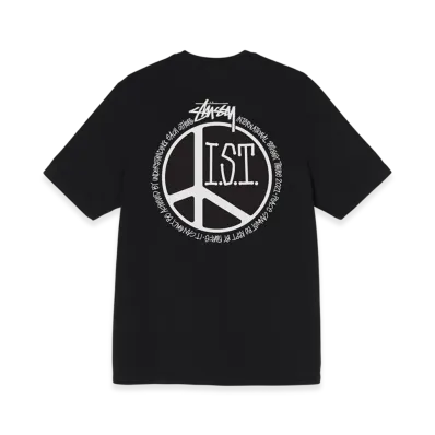 Stussy Peace Dot Pigment Dyed Tee "Black"