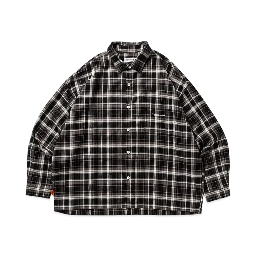 TIGHTBOOTH Plaid L/S Shirt "Black"