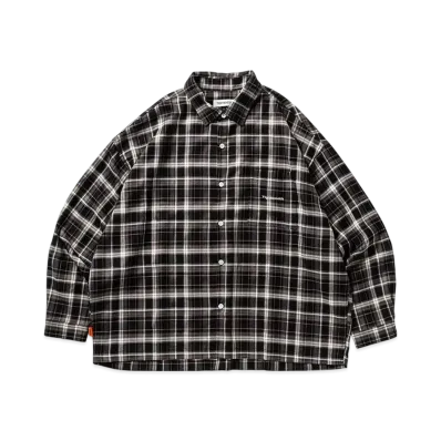 TIGHTBOOTH Plaid L/S Shirt "Black"