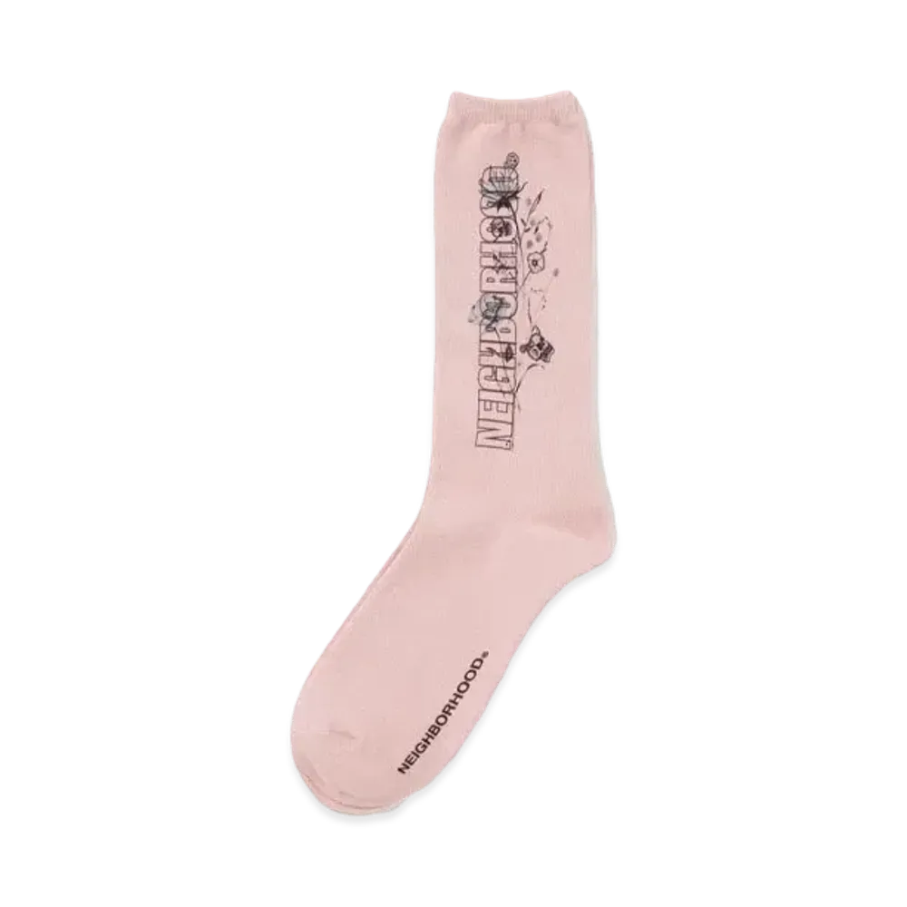NEIGHBORHOOD x Dr WOO . Socks "Pink"