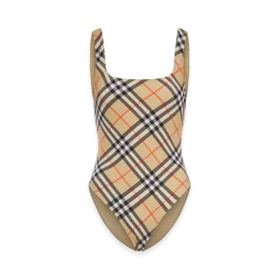 Burberry Women's Check Swimsuit "Beige"