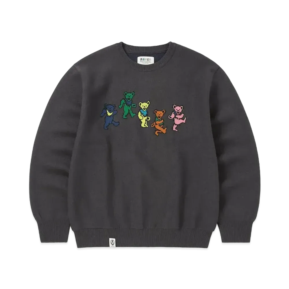 thisisneverthat GD Dancing Bears Knit Sweater "Off Black"
