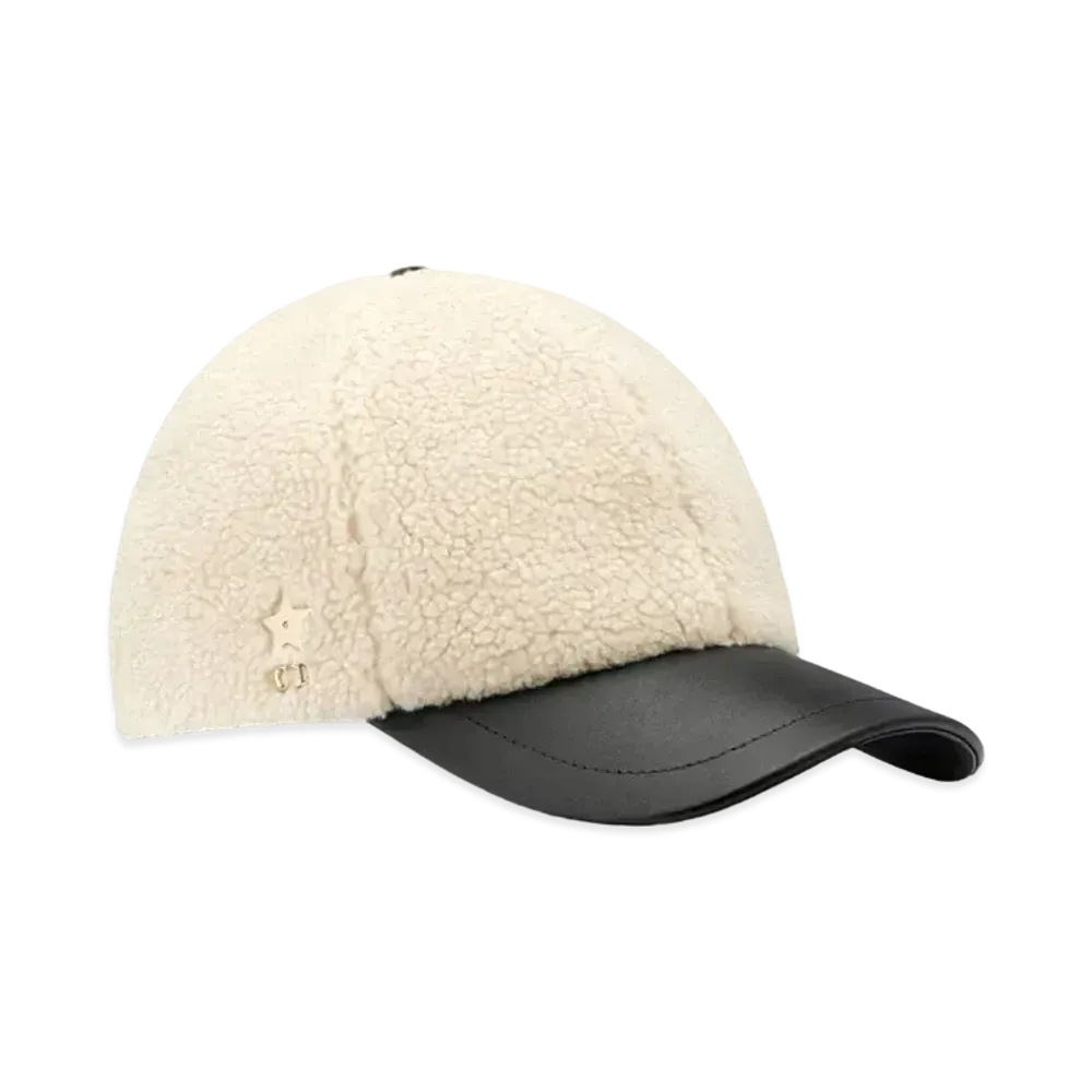 Dior DiorAlps D-Player Cap Shearling-Effect Technical Fabric and Calfskin "White/Black"