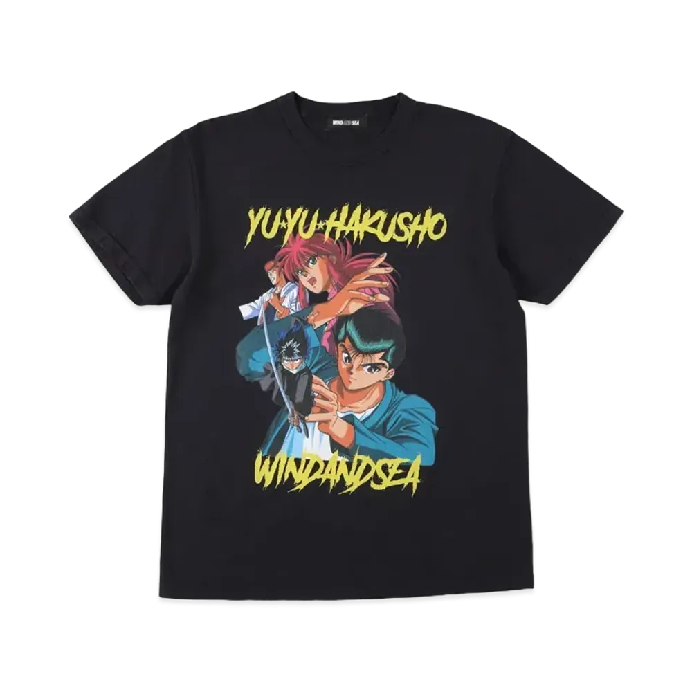 WIND AND SEA x 幽☆遊☆白書 S/S Tee (y-h-k) "Black"