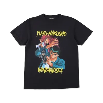 WIND AND SEA x 幽☆遊☆白書 S/S Tee (y-h-k) "Black"
