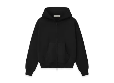 FEAR OF GOD ESSENTIALS Womens Classic Full Zip Hoodie "Vintage Black"