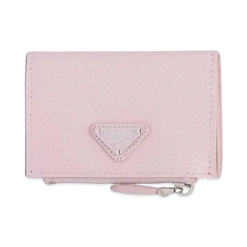 PRADA Saffiano Leather Card Holder "Pink"