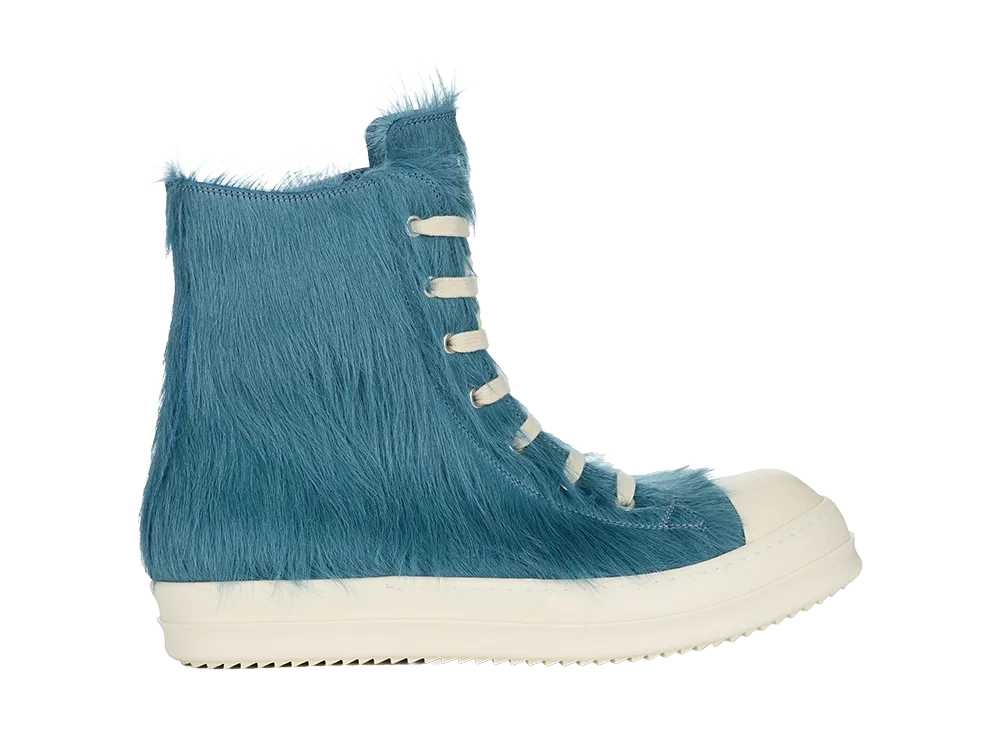 Rick Owens FW26 Tower Sneaks Unshaved Cow Leather "Nublu/Milk"