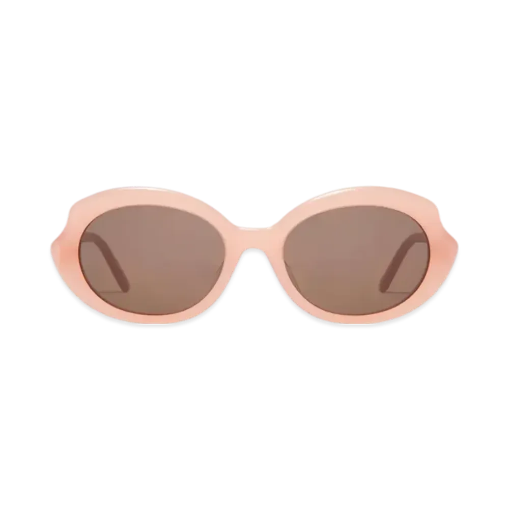 LOEWE Mini Oval Slim Sunglasses "Light Pink"