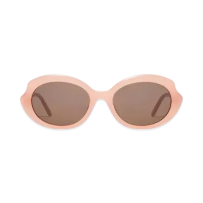 LOEWE Mini Oval Slim Sunglasses "Light Pink"
