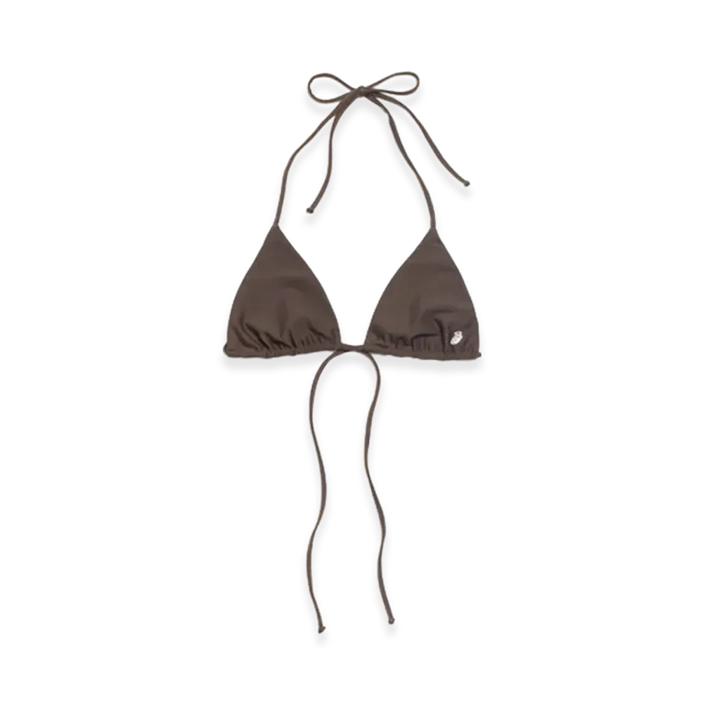 Stussy Women's Triangle Bikini Top "Brown"